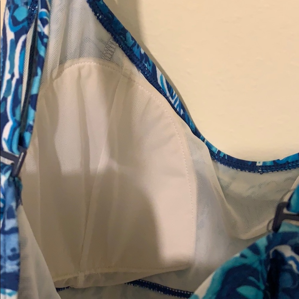 Blue Pattern Bikini Top - Picture 3 of 8